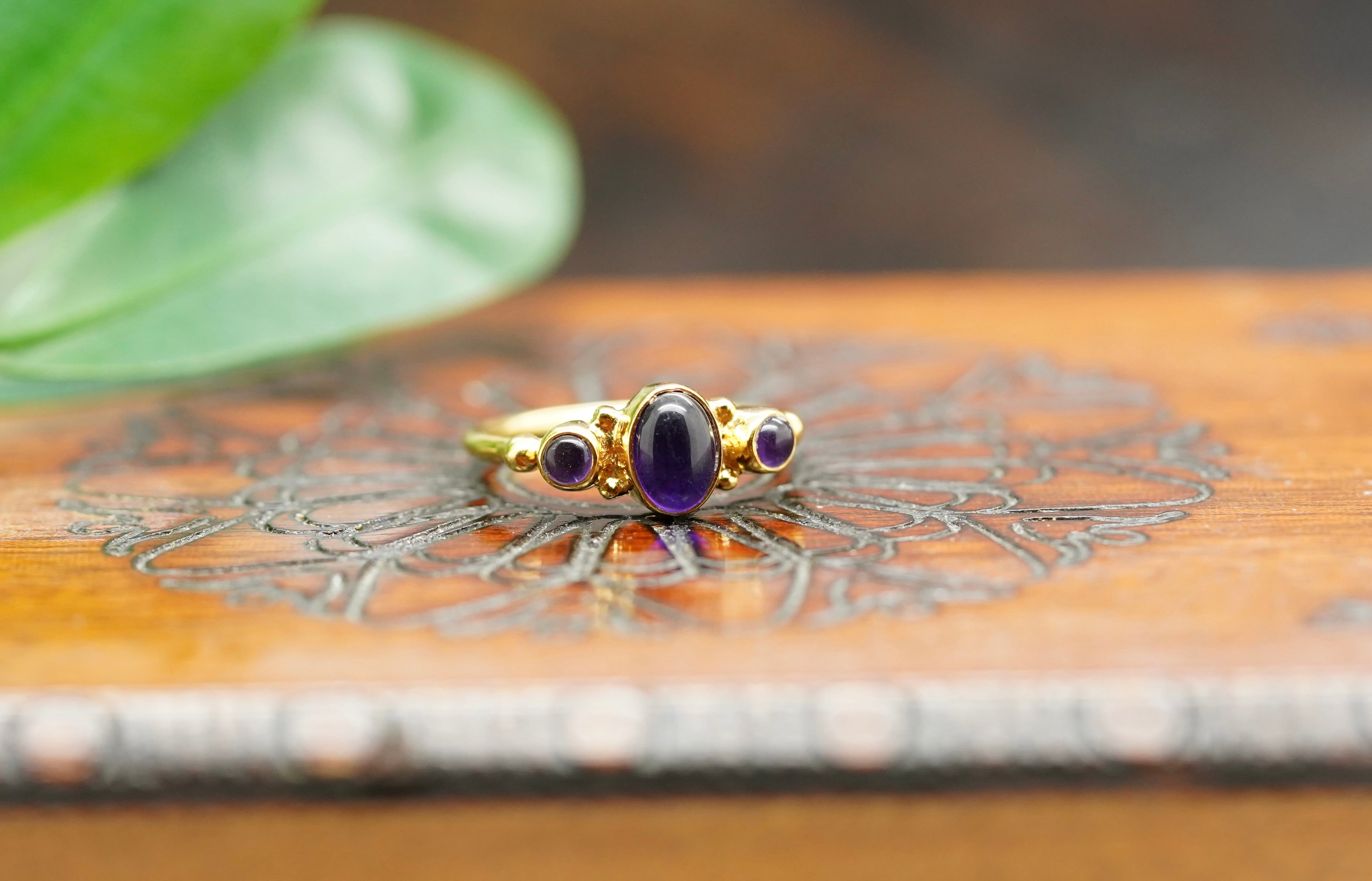 Amethyst Ring, Ewa Ring, Ring Vergoldet, ring mit edelstein, ring mit edelstein kaufen, amethyst ring gold, ewa ring