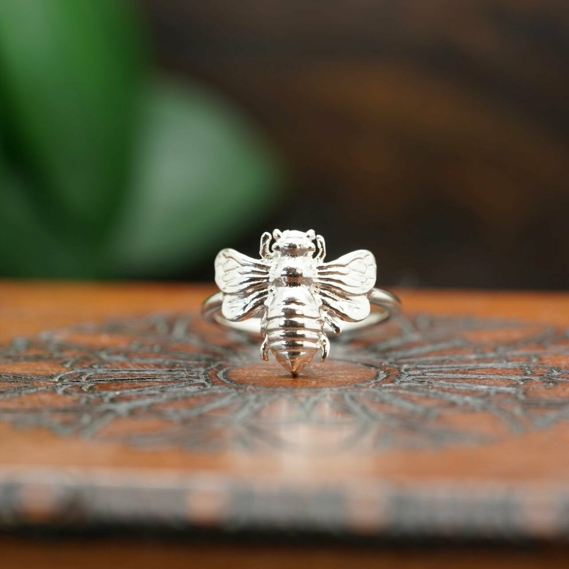 ring biene silber, biene ring, ring biene, ring mit biene 
