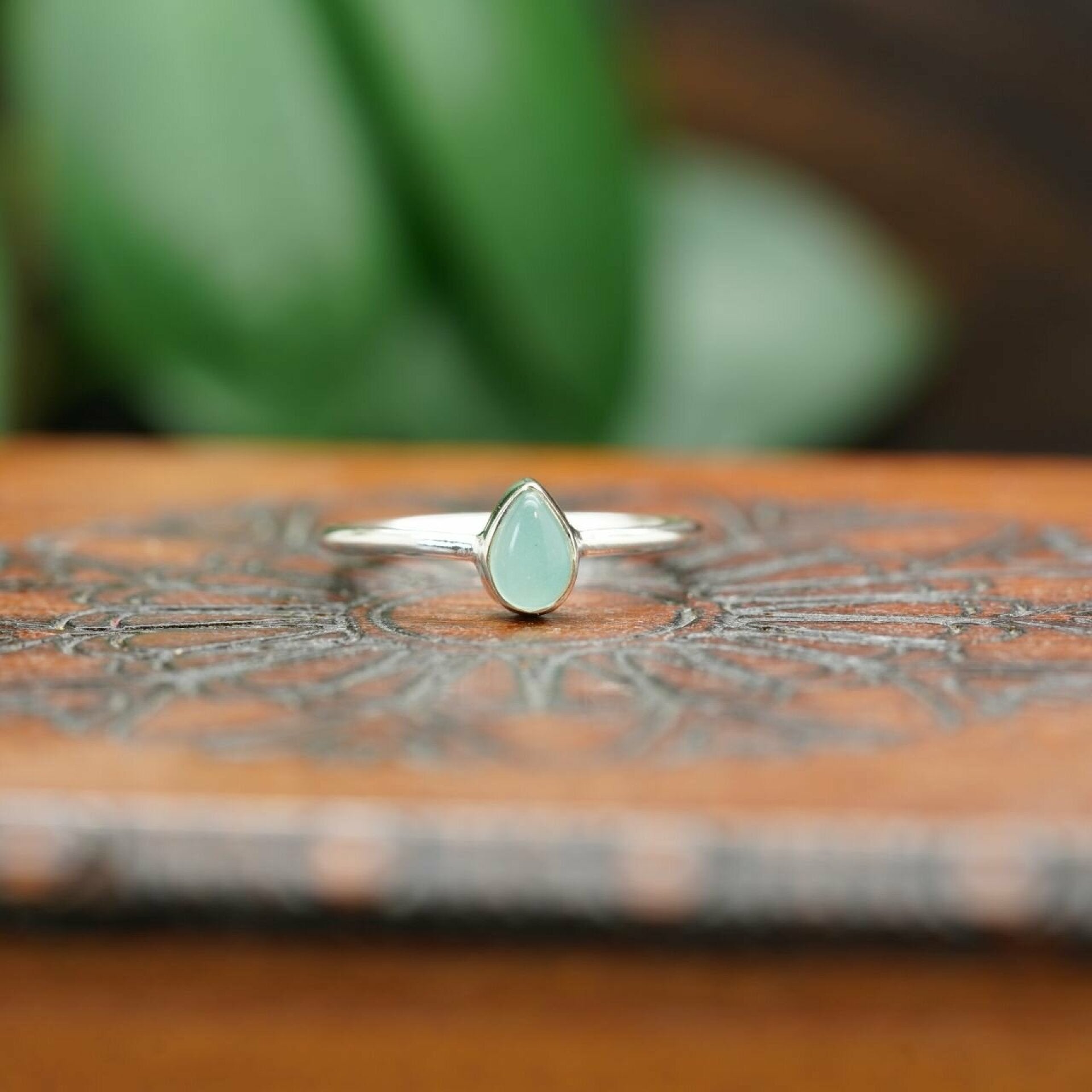 chalcedon ring, blauer chalcedon ring, chalcedon ring silber, ring mit chalcedon, onida ring, silber ring, edelstein ring
