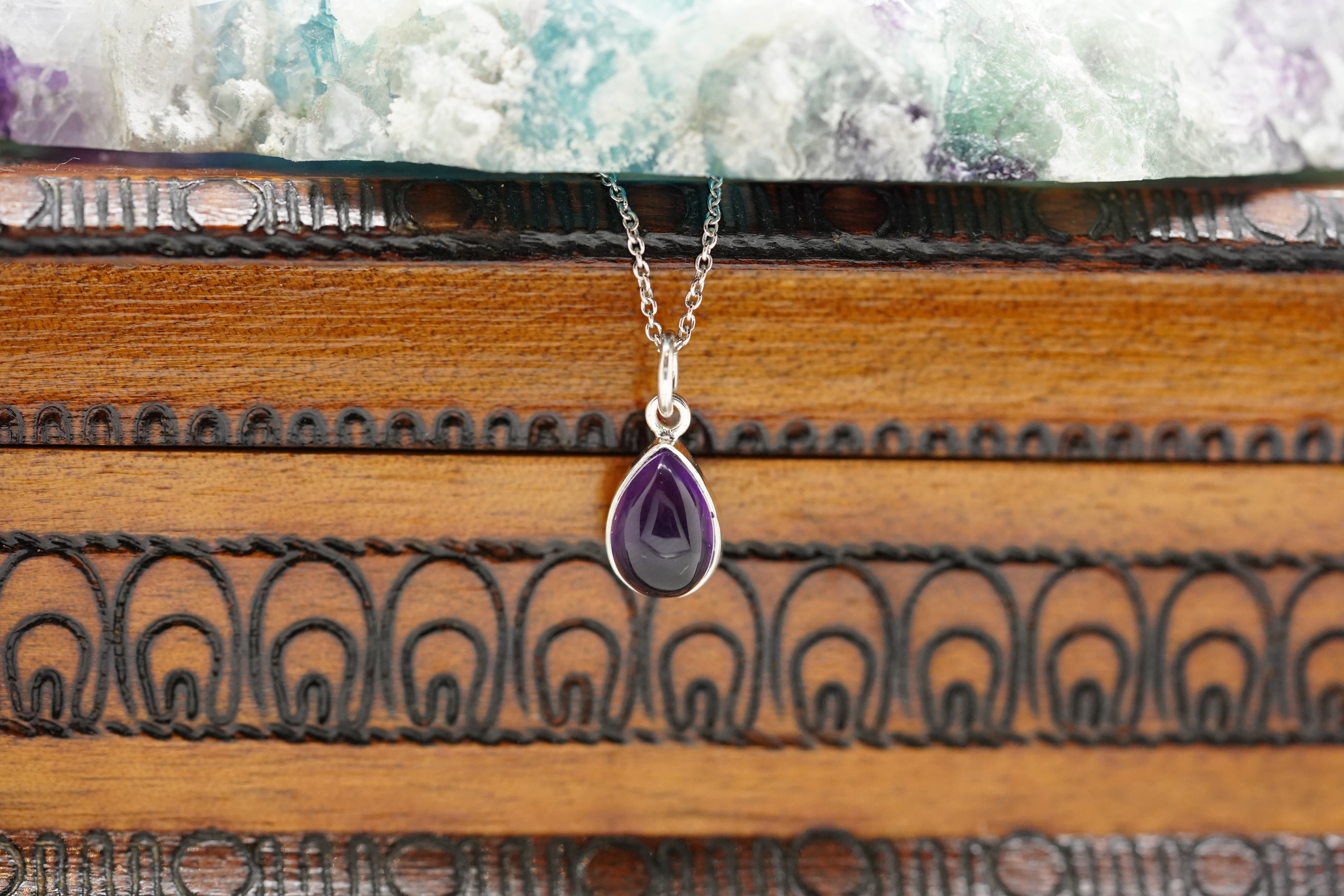 amethyst kette, echte amethyst kette, amethyst kette silber, onida kette, edelstein kette, kette mit edelstein