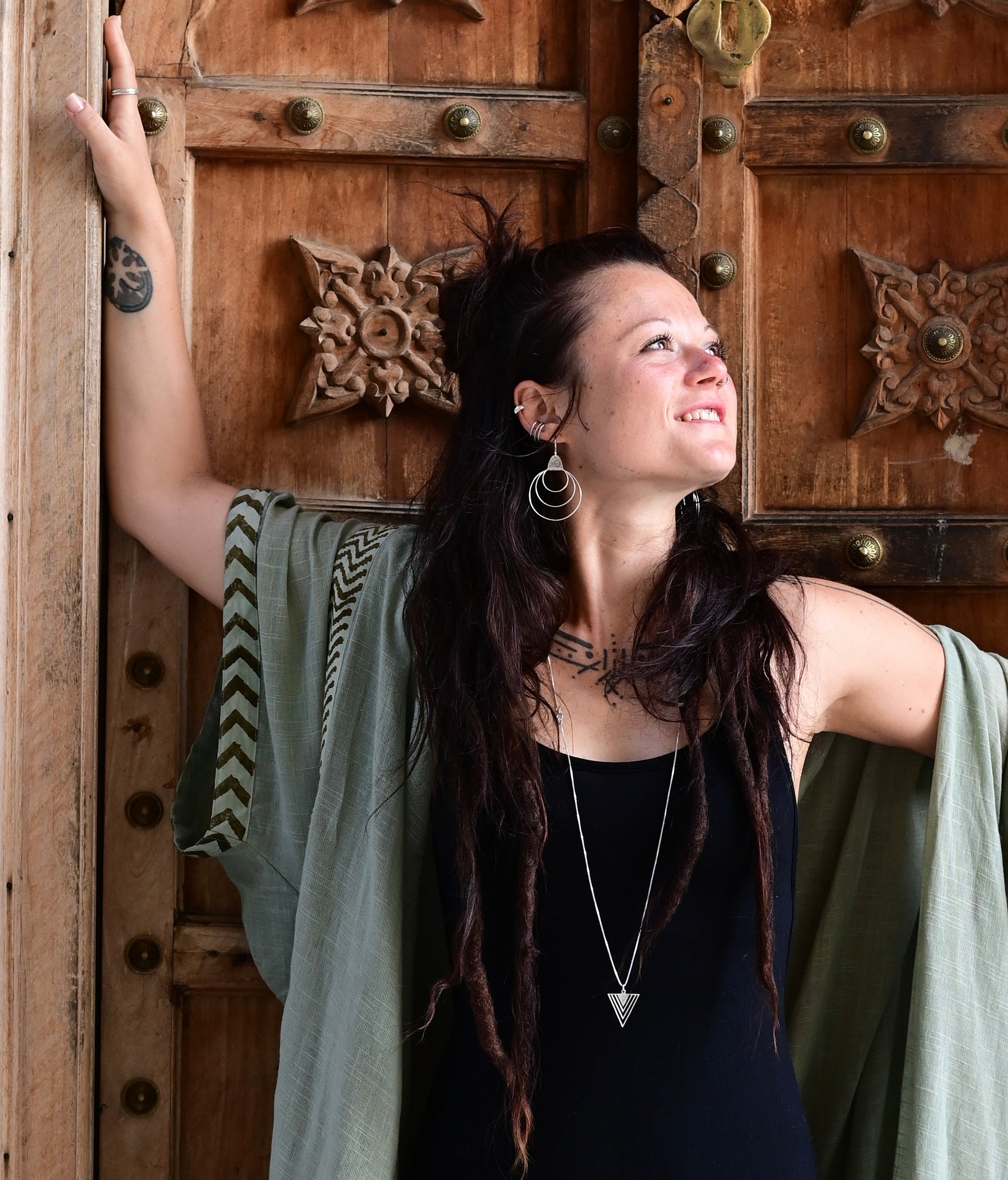 kette dreieck, kette dreieck silber, kette silber, silber kette, Yoki_Anhaenger